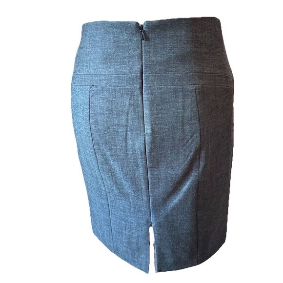 EXPRESS Tweed Knit Straight Pencil Skirt, Gray - Women's Size 00 work wear - Picture 4 of 7